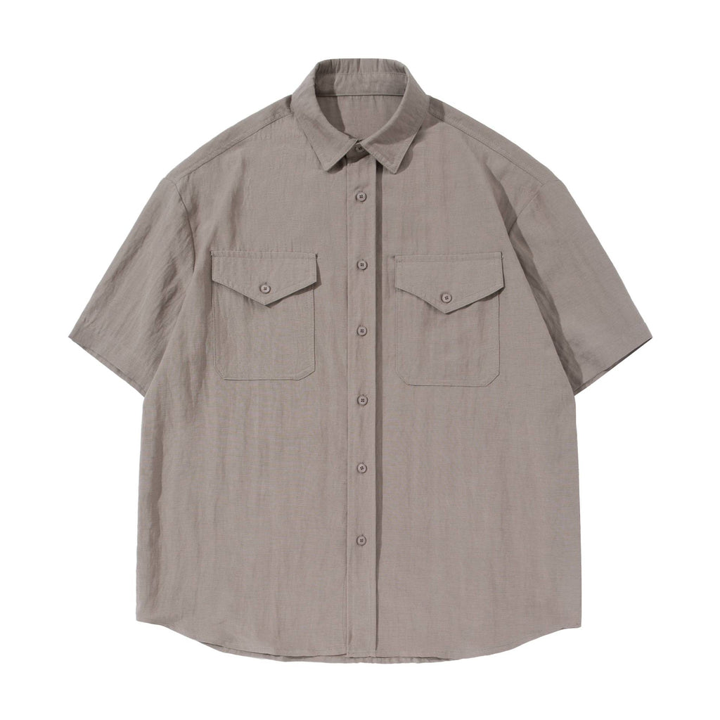 Solid color shirt T-shirt