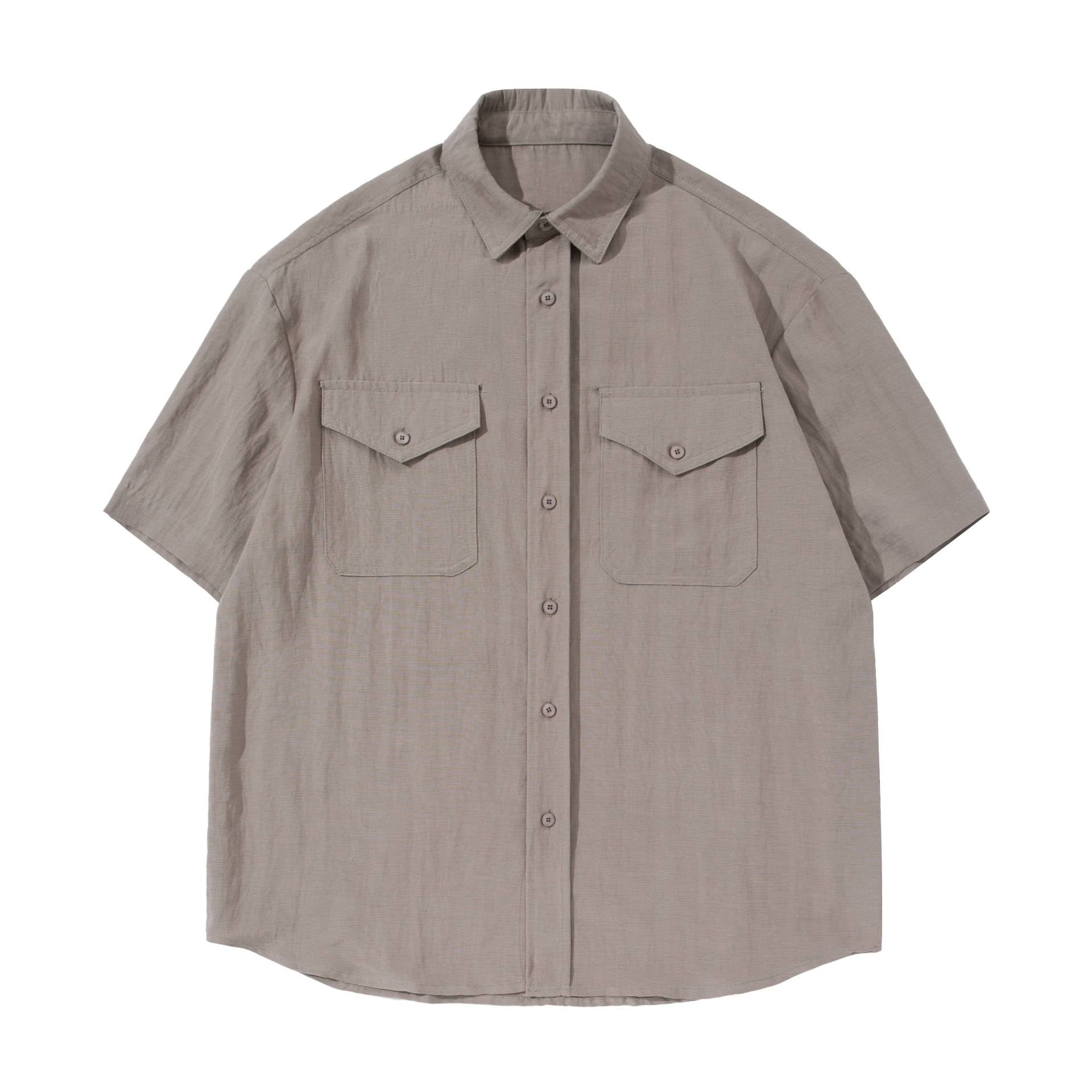 Solid color shirt T-shirt