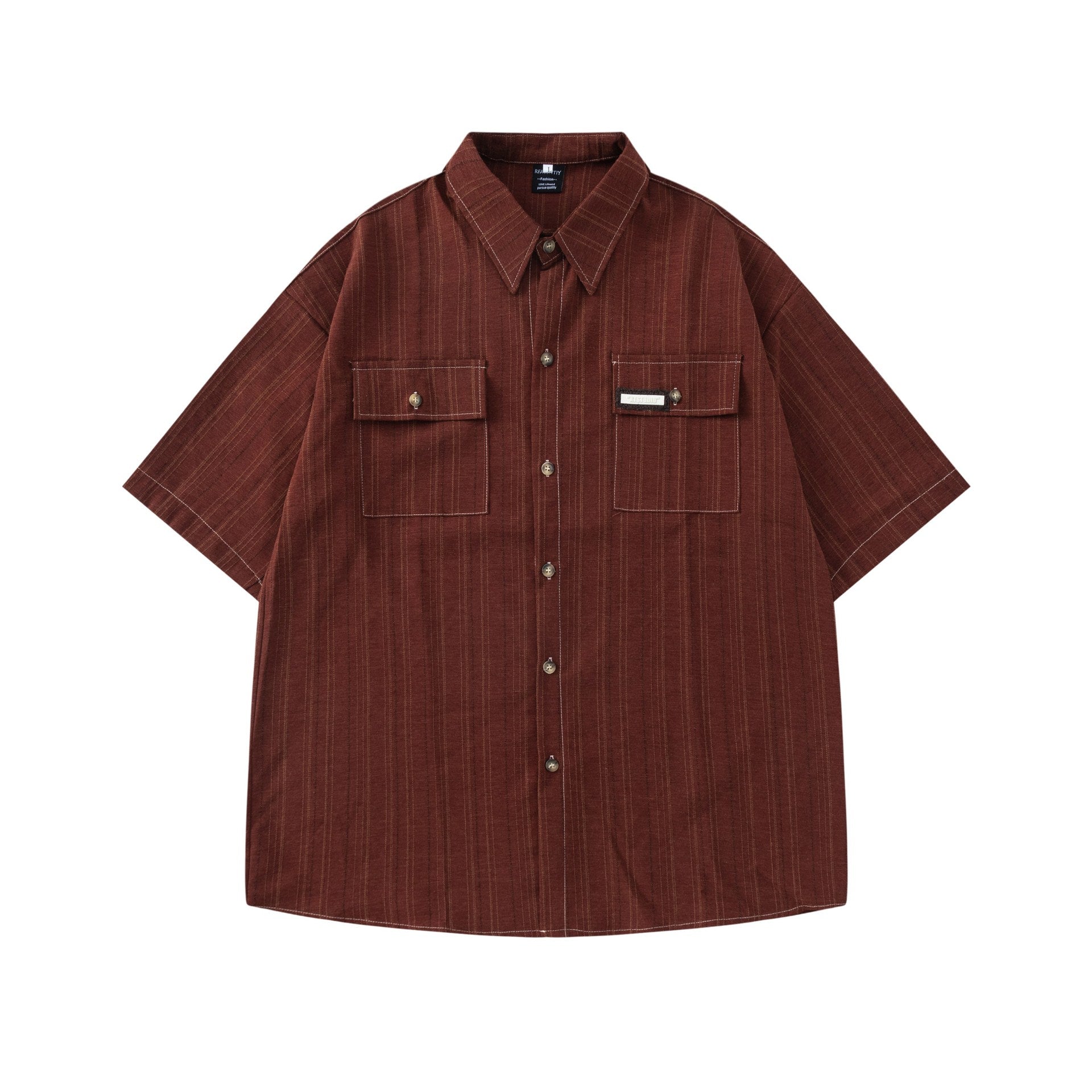 Striped pocket shirt T-shirt