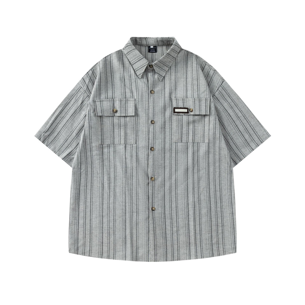 Striped pocket shirt T-shirt