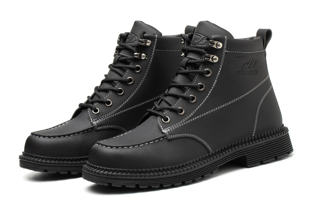 Comfortable And Durable Work Shoes Microfiber Leather Safety Shoes Men's Anti Smash And Anti Puncture Work Shoes