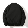 Winter New Arrival Air Force MA1 Pilot Jacket Women's Cotton-Padded Thickened Outerwear Multi-Label Embroidered Baseball Jacket Men