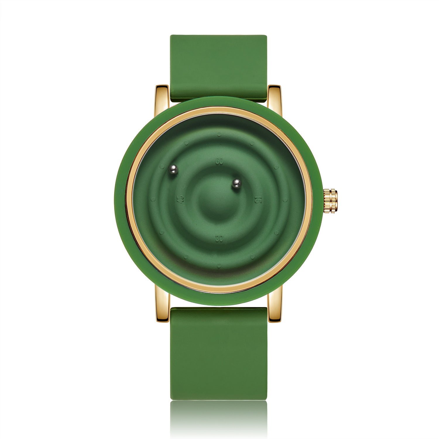 Fashion Silicone Watch Unisex Innovative Creative Trendy Floating Ball Watch