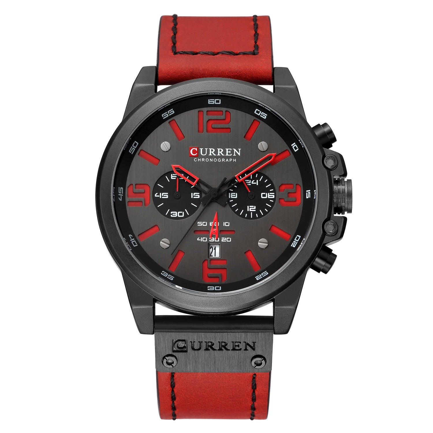 Men's Watch Sports Six Pin Quartz Watch Calendar Men's Watch Waterproof Belt Watch