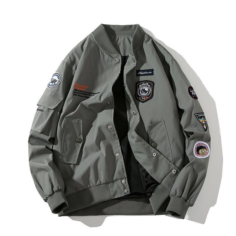 Winter New Arrival Air Force MA1 Pilot Jacket Women's Cotton-Padded Thickened Outerwear Multi-Label Embroidered Baseball Jacket Men