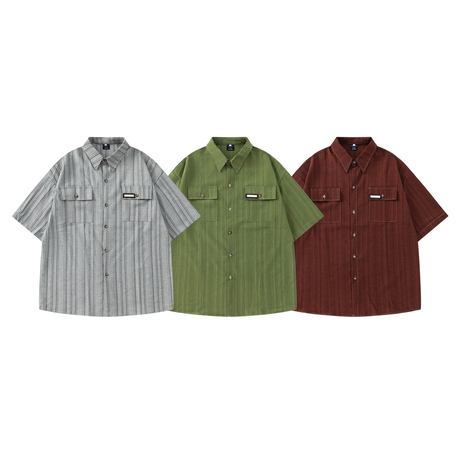 Striped pocket shirt T-shirt