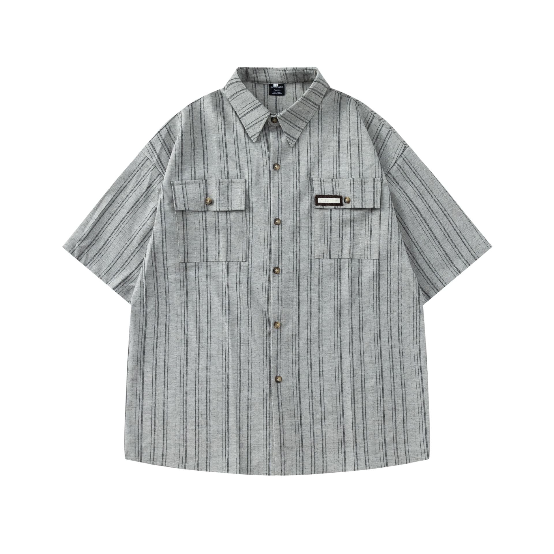 Striped pocket shirt T-shirt