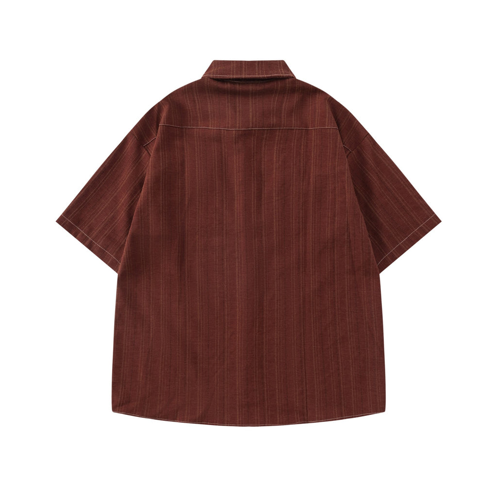 Striped pocket shirt T-shirt