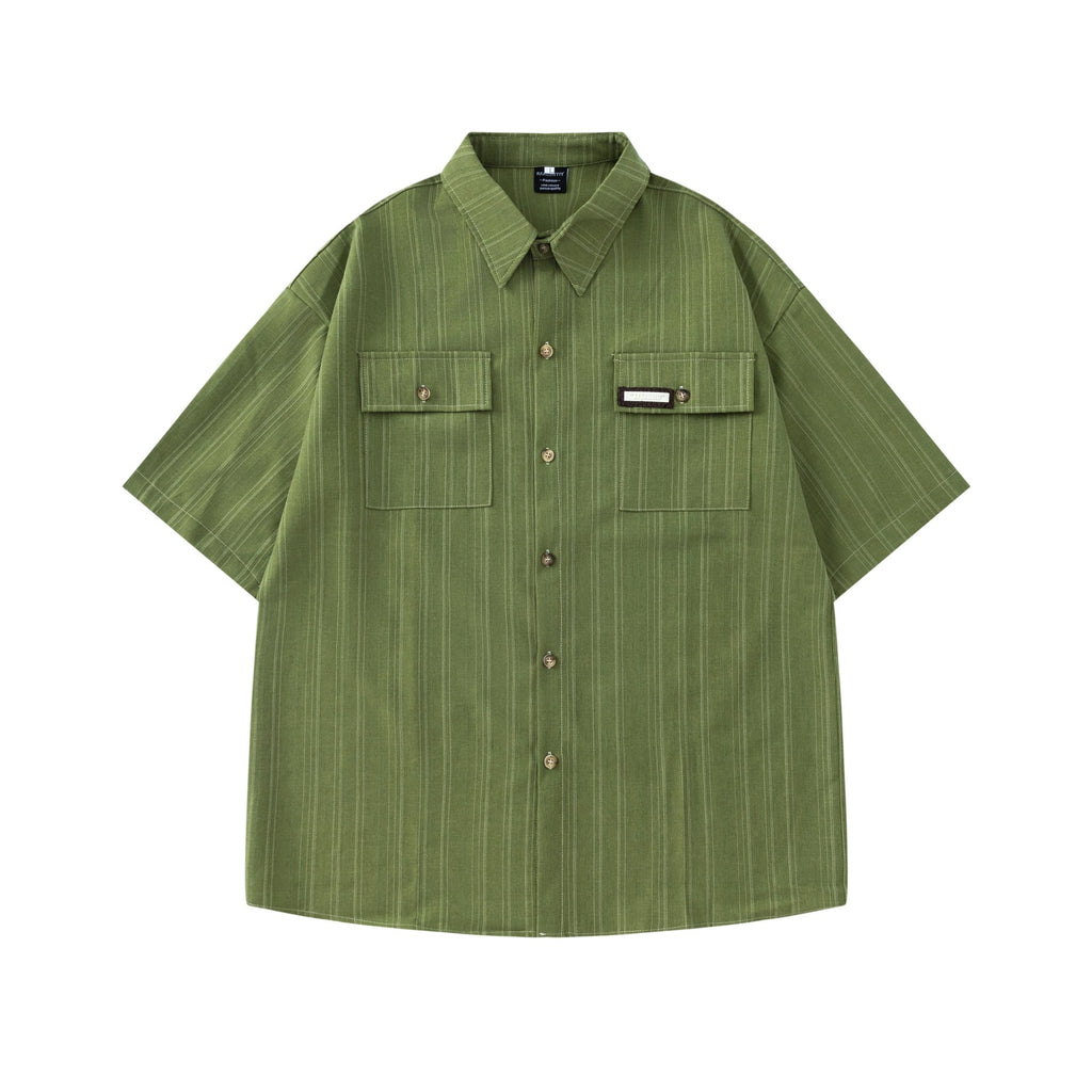 Striped pocket shirt T-shirt