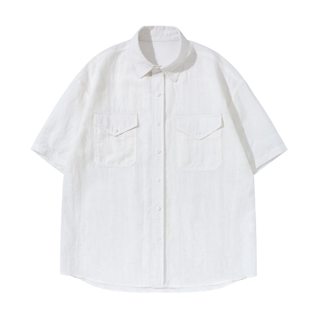 Solid color shirt T-shirt