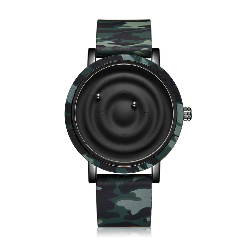 Fashion Silicone Watch Unisex Innovative Creative Trendy Floating Ball Watch
