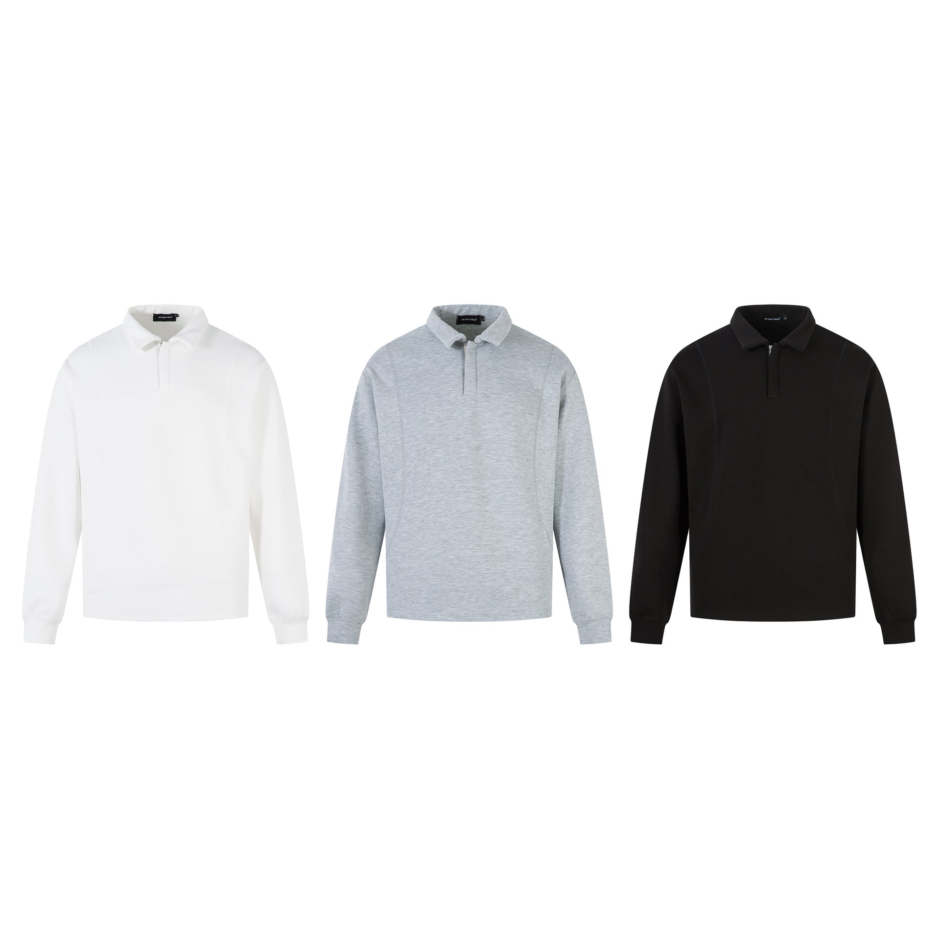 Polo shirt with collar and Henry shirt